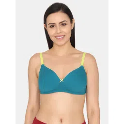 Zivame Blue Half Coverage Wireless Backless Bra-picture-35