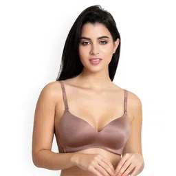 Zivame Brown Solid Non-Wired Lightly Padded T-shirt Bra ZI1494FASHABRWN-picture-21