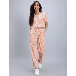 Zivame Conversational Printed Pure Cotton Shirt With Pyjamas-picture-9