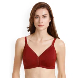 Zivame Maroon Solid Non-Wired Non Padded Minimizer Bra ZI0NCESP0700RED-picture-15