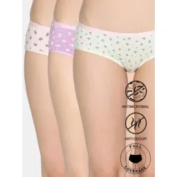 Zivame Multicolor Regular Fit Floral Print Panties - Pack of 3-picture-31