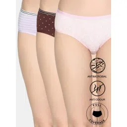 Zivame Multicolor Regular Fit Printed Panties - Pack of 3-picture-18