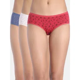 Zivame Multicolor Regular Fit Printed Panties - Pack Of 3-picture-35