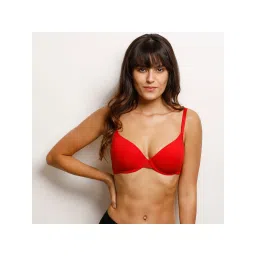 Zivame Padded Wired Medium Coverage T-shirt Bra - Red-picture-41