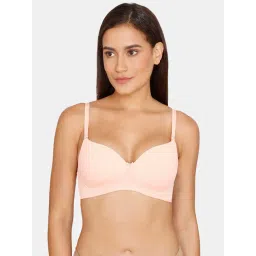 Zivame Peach Non-wired Padded T-Shirt Bra-picture-15