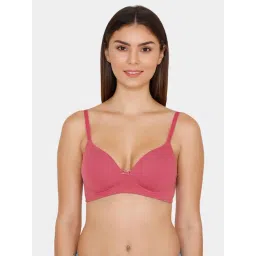 Zivame Pink Non-Wired Padded Bra-picture-17