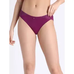 Zivame Purple Regular Fit Self Pattern Panties-picture-34