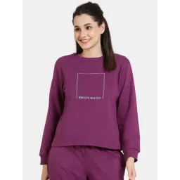 Zivame Purple Regular Fit Sweatshirt-picture-40