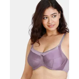 Zivame Purple Under Wired Non Padded Full Coverage Bra-picture-33