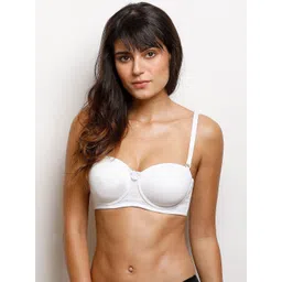 Zivame White Solid Underwired Lightly Padded T-Shirt Bra-picture-17