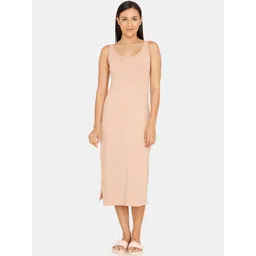 Zivame Women Beige Solid Kurta Slip Camisole ZI60AFCORE0SKIN-picture-14