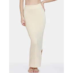 Zivame Women Beige Solid Saree Shapewear-picture-38