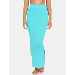 Zivame Women Blue Solid Saree Shapewear-picture-23