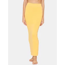 Zivame Women Yellow Solid Saree Shapewear-picture-14