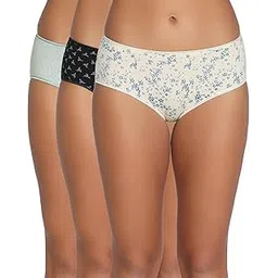 zivame Women's Cotton Blend Classic Floral Hipster Panties-picture-29