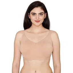 zivame Women's Polyester Cotton Non Padded Wired Casual Full Coverage Minimiser Bra (ZI11ODFASHABLUE0032E_Skin_32E)-picture-55