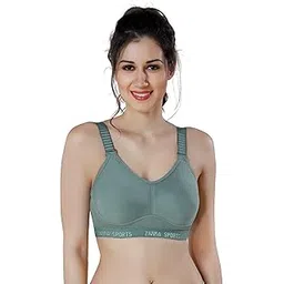zivira High Impact Thin Padded Multi Action Sports Bra for Women/All Round Support with Hook Closure - No Bounce Workout Fitness Gym Wear-picture-50
