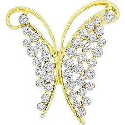 zivom Buter Fly Cubic Zirconia CZ Gold Plated Brass Brooch Badge Pin Needle For Women-picture-56