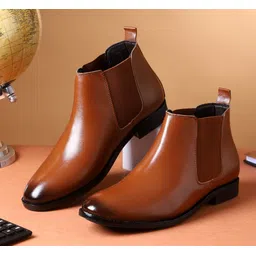 zixer Chelsea Slip-On Formal Boots/Trendy Premium Stylish Chalsi Shoes/Riding Chalsi Slip On For Men-picture-25