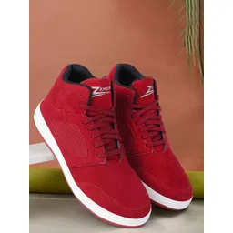 Zixer Men Woven Design Suede Sneakers-picture-34