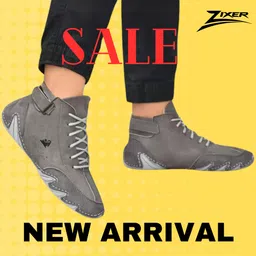 zixer Men's Rebound Joy Softfoam Ankle Cool Air Sneakers Long Shoes For Boys High Tops For Men-picture-12