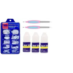 zizzyy ARTIFICIAL FALSE 100 NAILS WITH 3 GLUE AND 2 NAIL FILLERS-picture-45