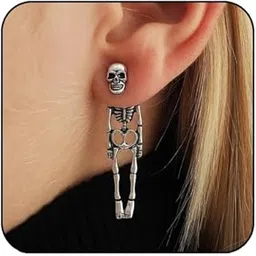zmanyijew Halloween Earrings Skull Earring Detachable Skull Earrings Halloween Costumes Earrings Jewelry for Women Teen Girls-picture-50