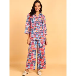 ZNX Clothing Printed Pure Cotton Shirt With Trouser-picture-18