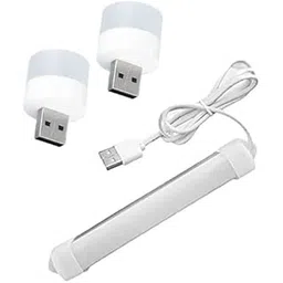 ZOBRAS UT-98 Portable USB LED Mini Tube Light-10inch with High Brightness Cool Day Light for Small Rooms Petty Shops Car Indoor Mini Light Straight Linear LED Tube Light 1M Wire & 2 Pc USB Mini Bulb-image-8