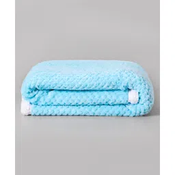 ZOE Supersoft Double Layered Flannel Baby Blanket - Blue image 5