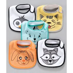 Zoe Terry Printed Bibs Pack of 5 - Multicolor-picture-19