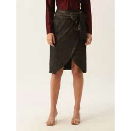 Zoella Metallic Black Regular Fit Skirt-picture-20