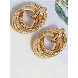 Zoey Gold Plated Stud Earrings-picture-32