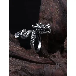 Zoey Set Of 2 Silver-Plated Intricate Textured Adjustable Finger Rings-picture-36