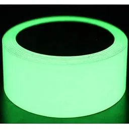 ZOHRA Glow-in-The-Dark Radium Tape | Night Glow Green Safety & Decorative Sticker | 2 Inch x 5 Meters (Pack of 1)-picture-26