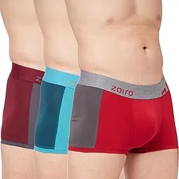 Men's Trends Solid Trunk Multicolor Pack of 3 (Colour May Vary)-image-12