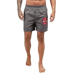 zoiro Marvel Men's Cotton Graphic Printed Boxer Charcol Charcoal-picture-41