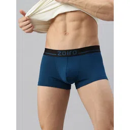 Zoiro Men Brand Logo Printed Outer Elasticated Short Trunk-picture-36