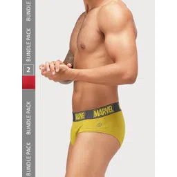 Zoiro Men Pack Of 2 Basic Marvel Briefs-picture-34