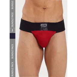 Zoiro Men Pack of 2 Mid-Rise Skin Friendly Briefs-picture-34