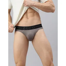 Zoiro Men Solid Mid-Rise Basic Briefs-picture-26