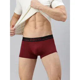 Zoiro Men Solid Mid-Rise Short Trunk-image-5