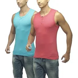 zoiro Men's Cotton Solid Vest-picture-15