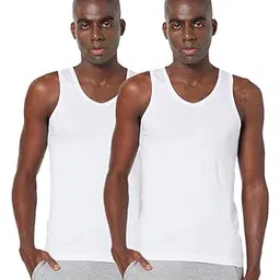 zoiro Men's Soft Classic Cotton Solid Vest (Pack of 2)-picture-19