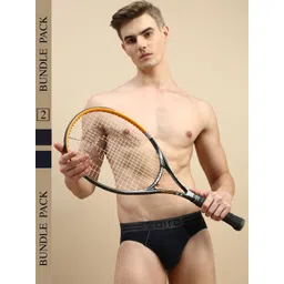Zoiro Pack of 2 Cotton Mid-Rise Basic Briefs-picture-16