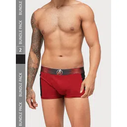 Zoiro Pack Of 2 Printed Detail Trunks-picture-39