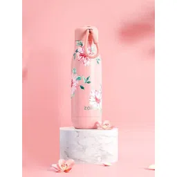 Zoku Pink & Green Printed Stainless Steel Water Bottle 355 ml-picture-30