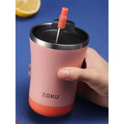 Zoku Pink & Silver-Toned Stainless Steel 3 in 1 Tumbler 355 ml-picture-38