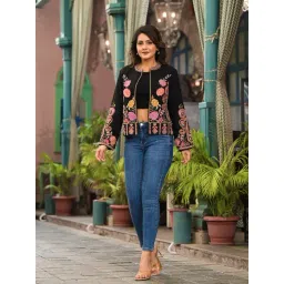 Zolo Label Black Cotton Regular Fit Jacket-picture-47