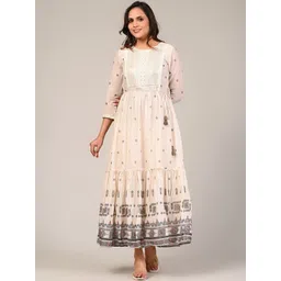 Zolo Label Ethnic Motifs Print A-Line Maxi Dress-picture-26